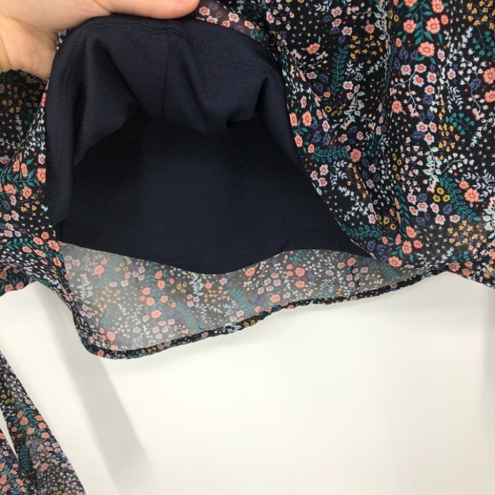 H&M Sheer balloon sleeve lined floral blouse - Picture 6 of 11